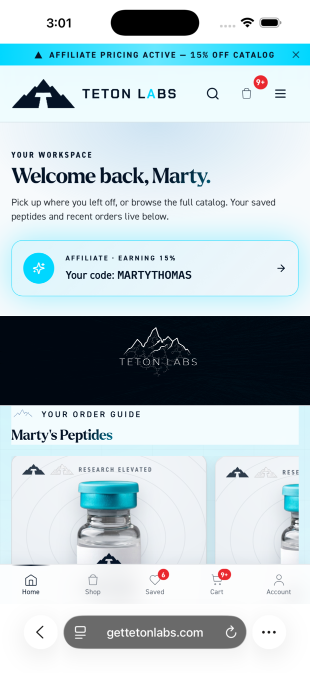 Member & affiliate pricing